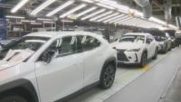中東向けの輸出車「レクサス」の減産開始　トヨタ自動車九州　福岡