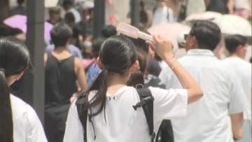 こまめな水分補給を　福岡県に今年初の熱中症警戒アラート