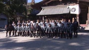 サッカーJ3･高知ユナイテッドSC 高知市の神社で必勝祈願【高知】