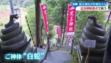念願叶い宗教法人に認証される 白蛇をご神体に祀る四万十市の蛇王神社【高知】