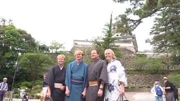 《おまちDEおもてなし》外国人観光客が浴衣で高知を満喫【高知】