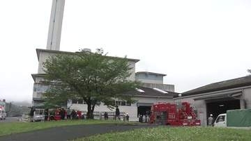 土佐市のごみ焼却施設でベルトコンベヤーが燃える火事 リチウムイオン電池が発火か【高知】