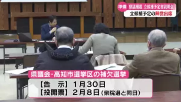 高知県議会・高知市選挙区の補欠選挙 新人3人が出馬の準備を進める【高知】