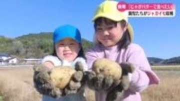 『じゃがバターにしまーす』宿毛市の園児がジャガイモの収穫体験【高知】