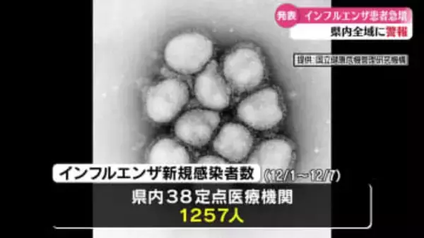 インフルエンザの『警報』発表 過去10年で最も早い【高知】