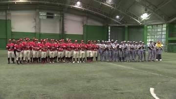 阪神タイガースの選手と高知の小学生がキャッチボールなどで交流【高知】