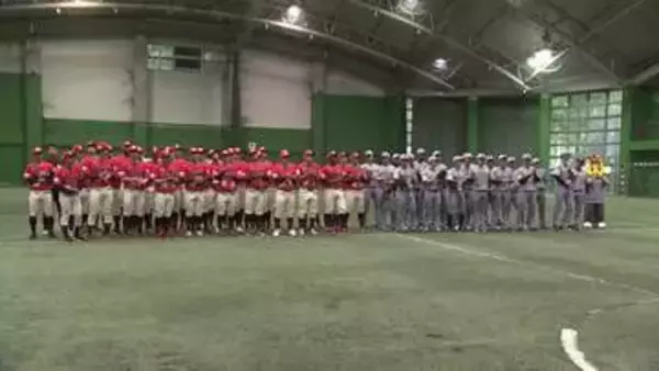 阪神タイガースの選手と高知の小学生がキャッチボールなどで交流【高知】