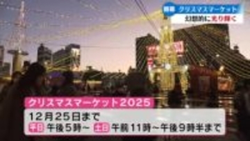 『幻想的できれい』クリスマスマーケットが今年も開催 大勢の人でにぎわう【高知】