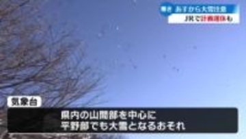 1月11日から12日にかけ高知県内は大雪の見込みで交通障害などに注意（1月10日午後5時現在）【高知】