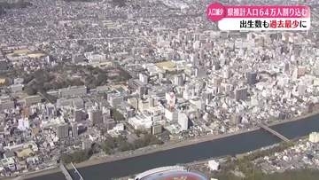 《人口減少に歯止めがかからない状況…1920年以降最少に》高知県人口64万人割り込む【高知】