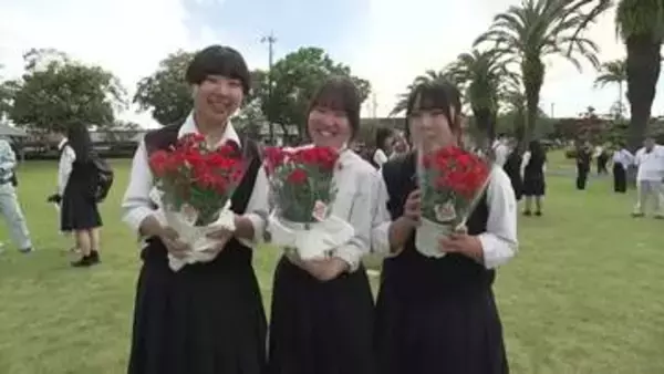 《お母さんありがとう！》農業高校生育てたカーネーション配布【高知】