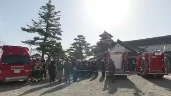 1月26日は『文化財防火デー』高知城で火災を想定した訓練【高知】