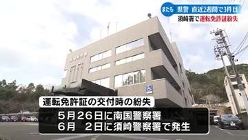 《ほかの受講者に渡された可能性も》須崎警察署でまた運転免許を紛失【高知】