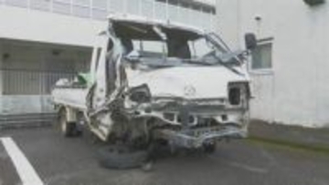 直線道路でトラック同士が正面衝突　86歳の男性が死亡　熊本県八代市の県道