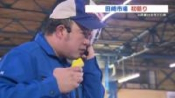 本マグロが28万円！初競りの掛け声響く　熊本・田崎市場