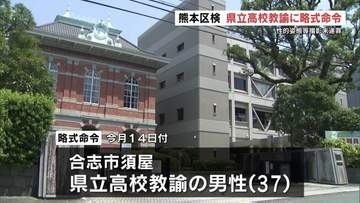 「盗撮のスリルを味わいたかった」女性のスカート内を盗撮した県立高校教諭に罰金50万円の略式命令　熊本