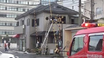 松山市の店舗兼住宅で火事　男性1人が意識不明で救急搬送【愛媛】