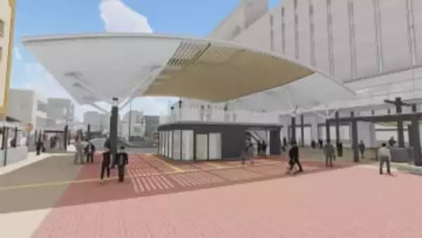 今秋完成の「松山市駅前広場」魅力向上への協議会、植える樹木や利用ルールなどについて意見交わす