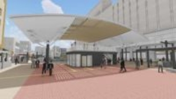 今秋完成の「松山市駅前広場」魅力向上への協議会、植える樹木や利用ルールなどについて意見交わす