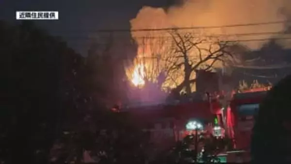 夜の松山市内で火事　寺の境内にある住宅全焼　焼け跡から性別不明の遺体見つかる【愛媛】