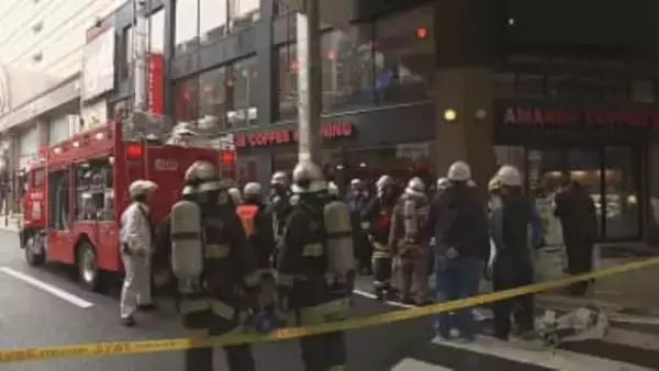 「大街道にあるカフェの3階から黒煙」愛媛・松山市の中心商店街で火事、ケガ人なし