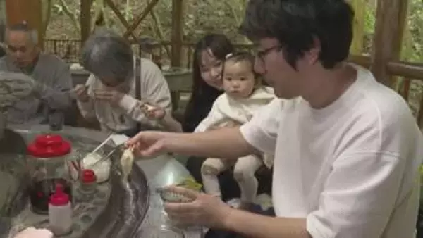 GW本格スタートとともにズルズルズル･･･「ほっぺが落ちちゃうねえ」愛媛の夏の風物詩そうめん流しが営業開始【愛媛・八幡浜市】