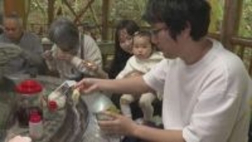 GW本格スタートとともにズルズルズル･･･「ほっぺが落ちちゃうねえ」愛媛の夏の風物詩そうめん流しが営業開始【愛媛・八幡浜市】