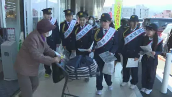 6人の小学生が1日警察署長に！110番の適切利用を呼びかけ 愛媛・新居浜市