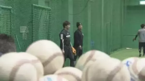 ヤクルトの山田選手・中村選手らが松山で自主トレ 今治市出身・矢野泰二郎選手も参加