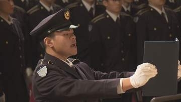 陸上自衛隊・松山駐屯地　教育大体で入隊式　自衛官としての第一歩踏み出す【愛媛】