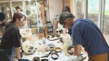 来月10日開幕　西条まつり前に　ちょうちん作りピーク【愛媛】