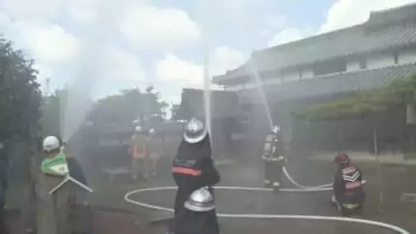 国の重要文化財‟渡部家住宅”で防火訓練 県内では「林野火災警戒アラート」発表【愛媛】