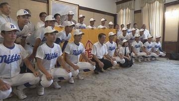 5年ぶり2度目の甲子園へ 新田高校に県が応援記贈呈【愛媛】
