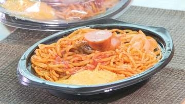 ソースの隠し味はオレンジジュース　西条てっぱんナポリタンとコラボのコンビニ商品５年ぶり復活　きょう発売開始【愛媛】
