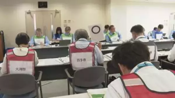 大雨や台風シーズン前に 「人的被害ゼロ」を目指して 肱川氾濫を想定した訓練 愛媛・大洲市