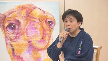 「動物の気持ちになって描き続ける」　アニマル画家石村嘉成さん父子がトークショー　作品へ込められた思いなど語る【愛媛】