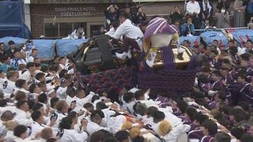 「もてこいもてこい」松山秋祭り最終日　道後で神輿鉢合わせ【愛媛】