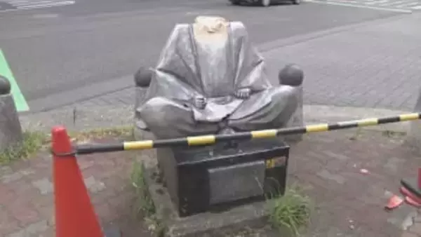 愛媛県警の警察官 名古屋出張中に秀吉像の首折ったか　愛知県警が器物損壊容疑で書類送検の方針【愛媛】