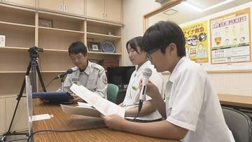 お昼の校内放送で「熱中症ゼロランチタイム放送局」消防隊員が中学生に予防呼びかけ