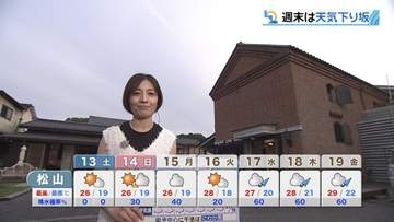 梅雨の中休み続く愛媛、週末はゆっくり下り坂「日曜は雨具が必要な所も」
