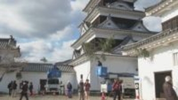 年末恒例大洲城のすす払い【愛媛】