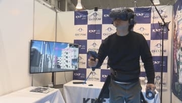 建設業界の最新技術が一堂に 豪雨の威力を体験できるブースも【愛媛】