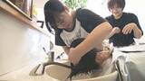 「理容業の魅力を知って　夏休み中の子どもたちがシャンプーを体験【愛媛】」の画像1
