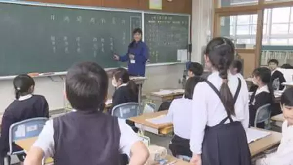 「なりたい先生像になれるよう」教員不足の深刻化で…高校生が実際の教育現場へ 小学校で体験実習 愛媛・松山市