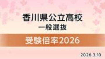 【速報】香川県公立高校一般選抜　競争率　高松1.08倍　高松南（普通）1.42倍【10日実施】