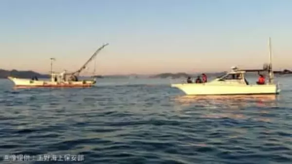 瀬戸内海で底引き網漁船とプレジャーボートが衝突　プレジャーボート（5人乗船）は釣り場に向け航行中→巡視艇「たまなみ」が出動【香川県直島町井島の沖合】