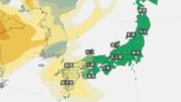 【黄砂情報】5日（日）九州・中国の広い範囲で影響の可能性　日本列島に黄砂が飛来か…【気象庁 黄砂シミュレーション/4日現在】