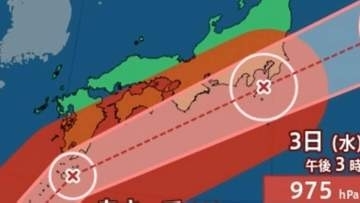 【台風情報】台風6号（チャンミー）最新進路 3日頃に西〜東日本へ最接近か 暴風域伴い警報級の大雨（24時間雨量最大300ミリ予想）【気象庁】
