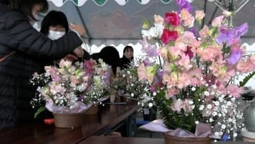 1月21日は「スイートピーの日」　岡山県の特産品・スイートピーをPRするアレンジメント教室