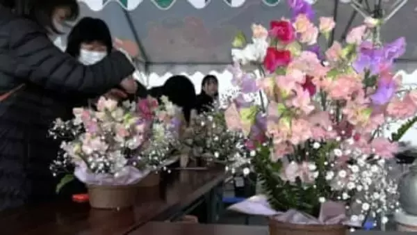 1月21日は「スイートピーの日」　岡山県の特産品・スイートピーをPRするアレンジメント教室